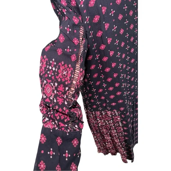 Anthropologie Navy and Red Mini Dress - Picture 6 of 9